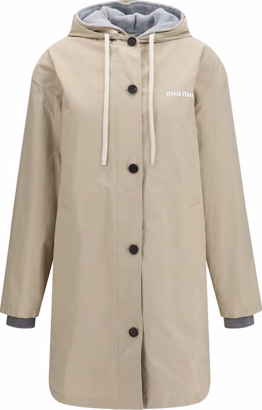 Miu Miu Beige Cotton Coat