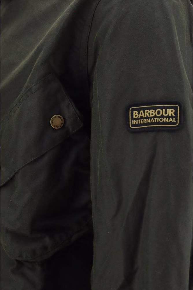 Barbour International Bicolor Cotton Full-Length Jacket