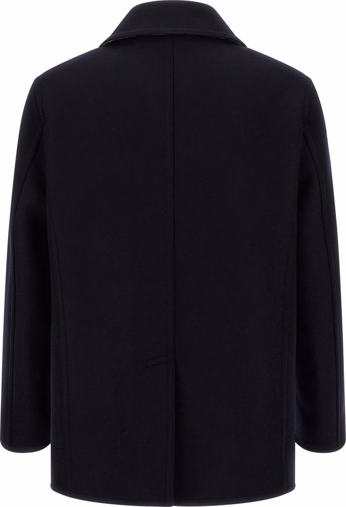 Burberry Blue Wool Coat