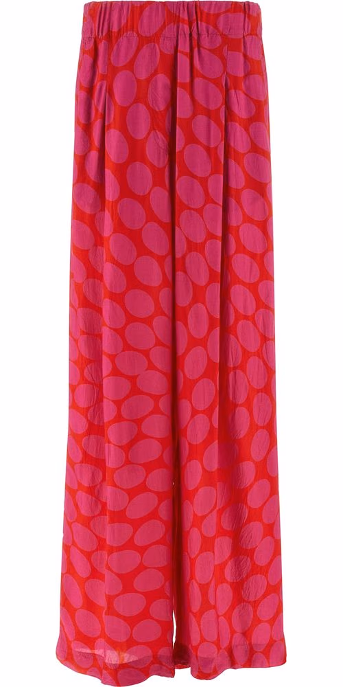 Dries Van Noten Fuchsia Viscose Casual Pants