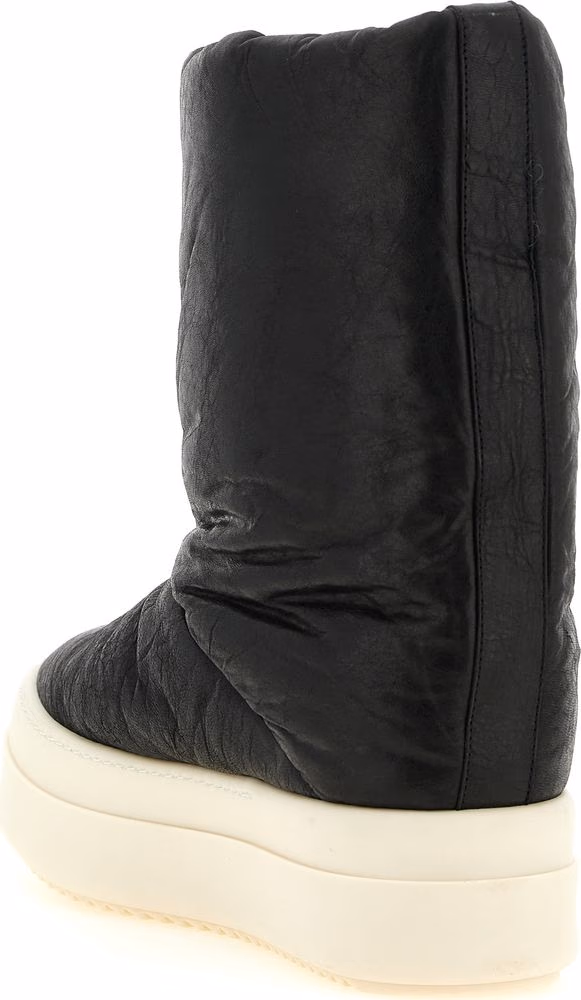 Rick Owens Bicolor Lamb Leather Boots