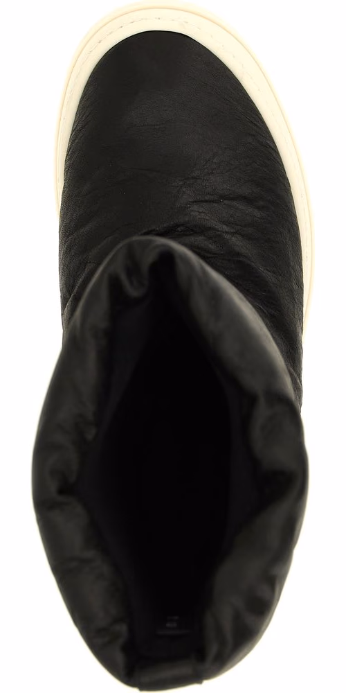 Rick Owens Bicolor Lamb Leather Boots
