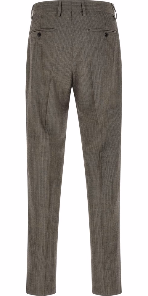 Lardini Gray Virgin Wool Two-Piece Suit