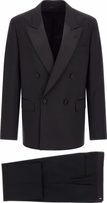 Black Virgin Wool Tuxedo