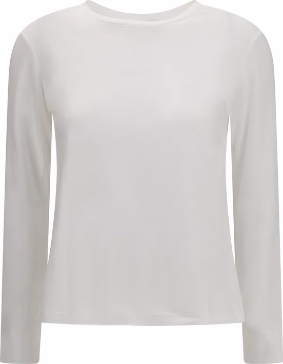 'S Max Mara White Cotton Long Sleeve T-Shirt