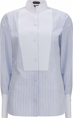 Blue Cotton Pattern Shirt