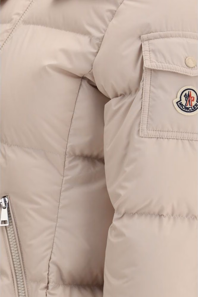 Moncler Beige Goose Down Shell Jacket