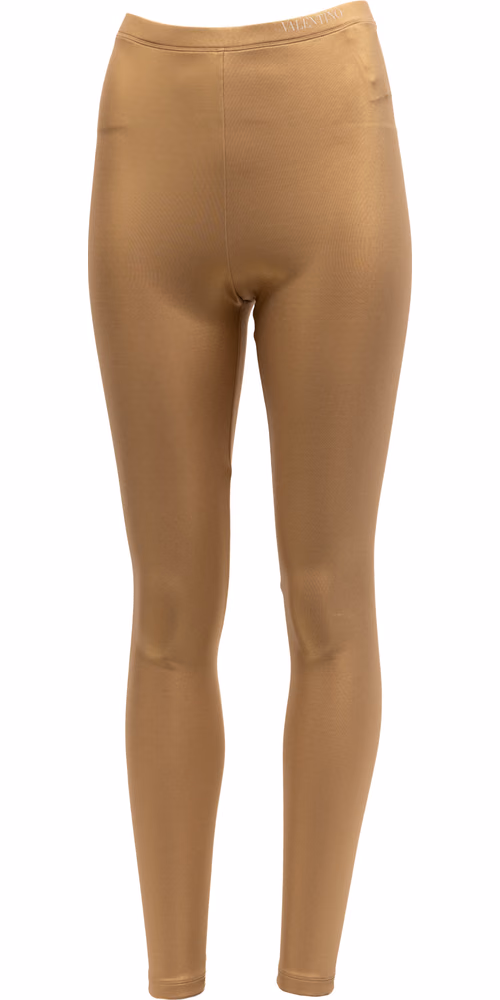 Valentino Garavani Women Leggings in Gold