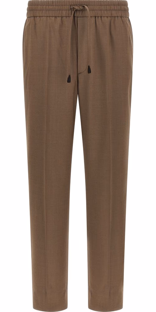 Brioni Brown Wool Casual Pants