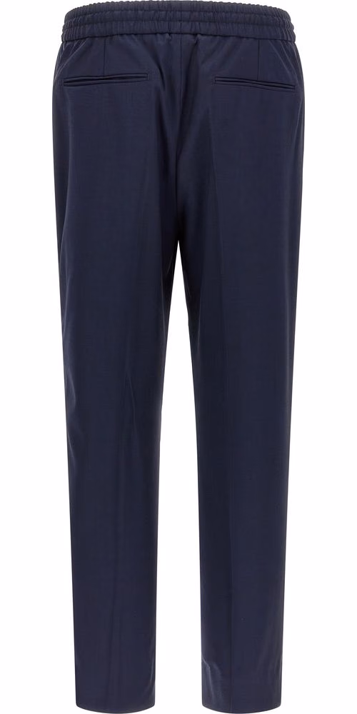 Brioni Blue Wool Casual Pants