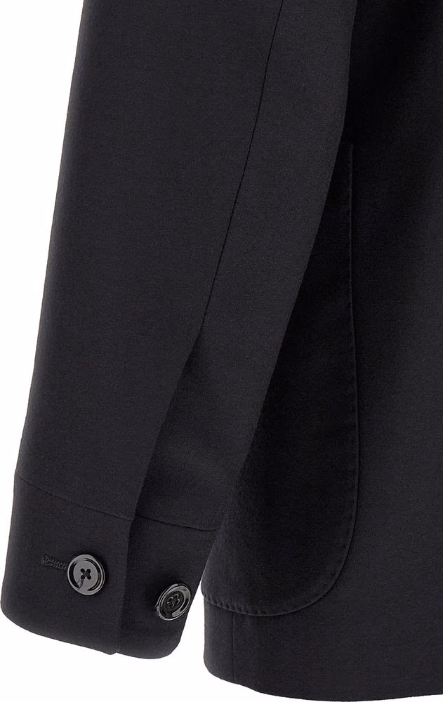 Lardini Black Virgin Wool Blazer