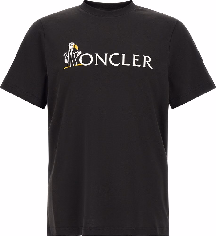 Moncler Black Cotton T-Shirt