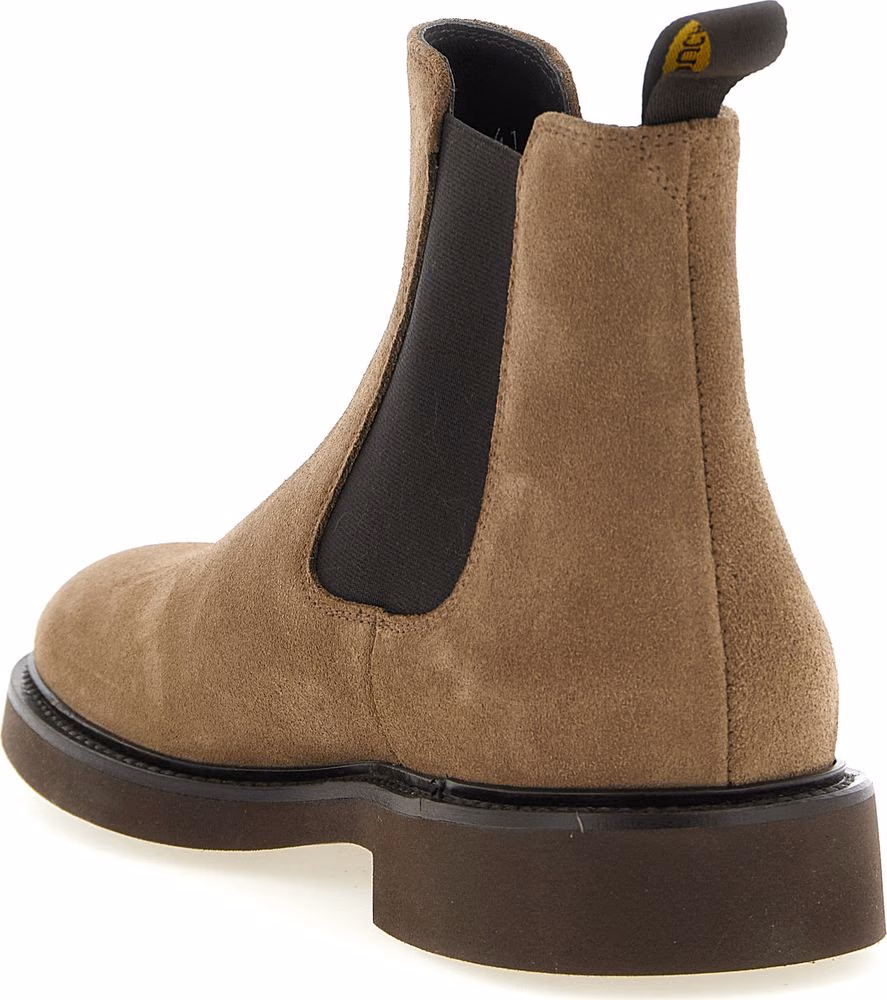 Doucal's Beige Lamb Leather Ankle Boots