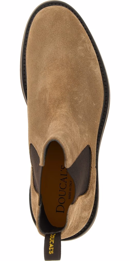Doucal's Beige Lamb Leather Ankle Boots