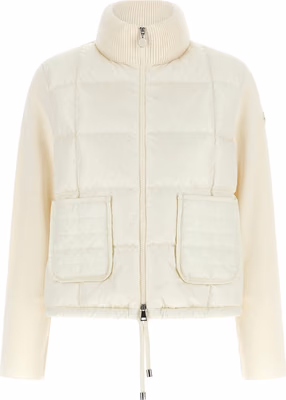 White Virgin Wool Full-Length Jacket