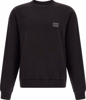 Black Cotton Sweatshirt