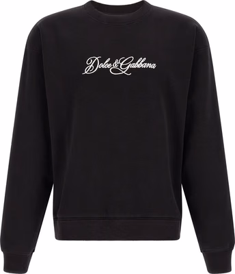 Black Cotton Sweatshirt