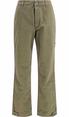 Bicolor Cotton Casual Pants