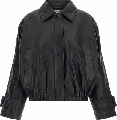 Black Lamb Leather Leather Jacket