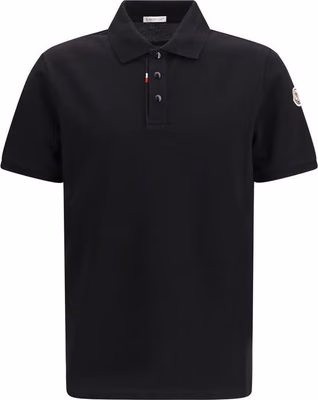 Black Cotton Polo Shirt