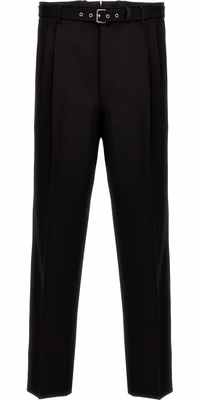 Black Virgin Wool Dress Pants