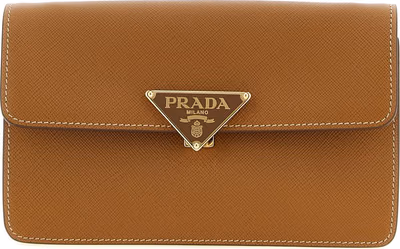 Beige Calfskin Crossbody Bag