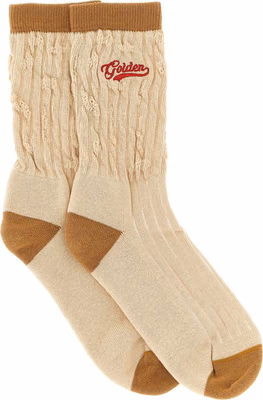 Beige Cotton Socks
