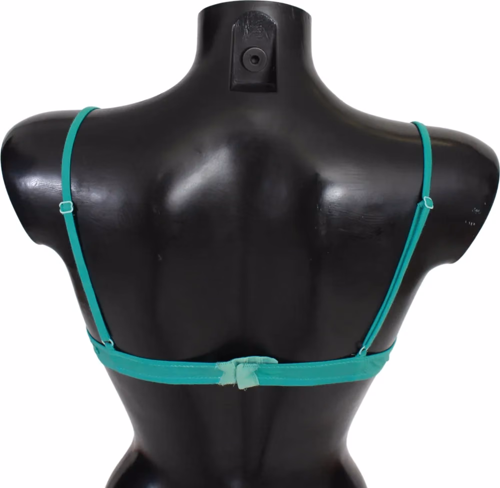 Ermanno Scervino Green Push Up Bra 100% Cotton Underwear