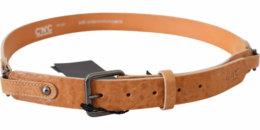 Costume National Light Brown Genuine Leather Belt