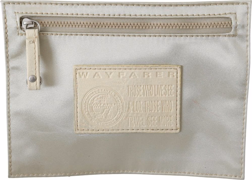 WAYFARER White Zippered Coin Holder Wallet