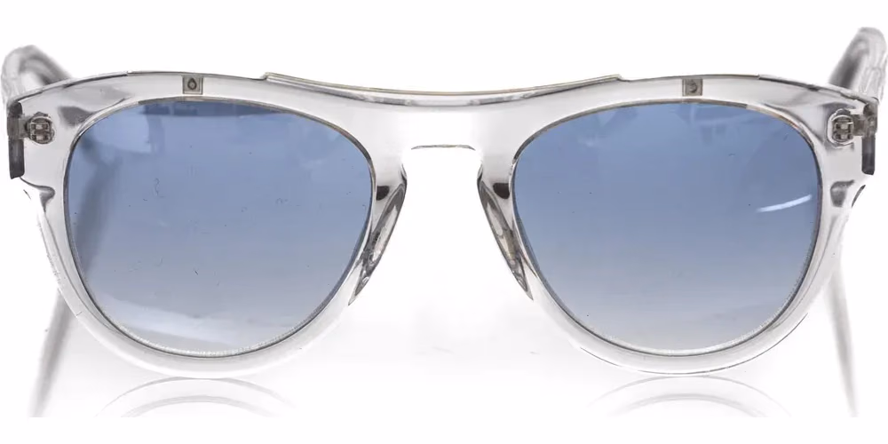 Frankie Morello White Acetate Men Sunglass