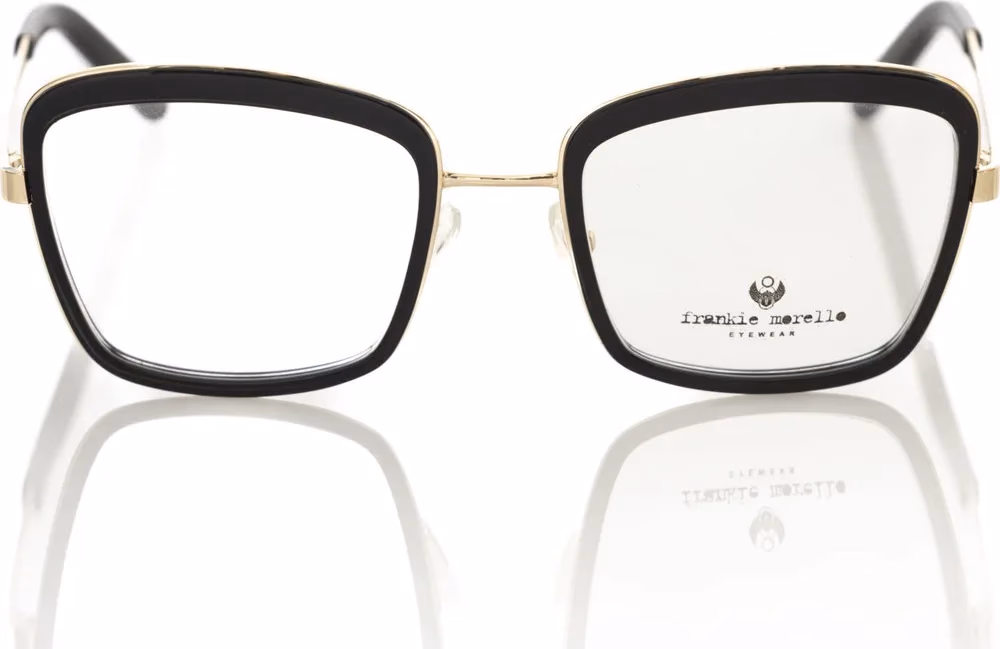 Frankie Morello Black Metallic Women's Eyeglass Frame