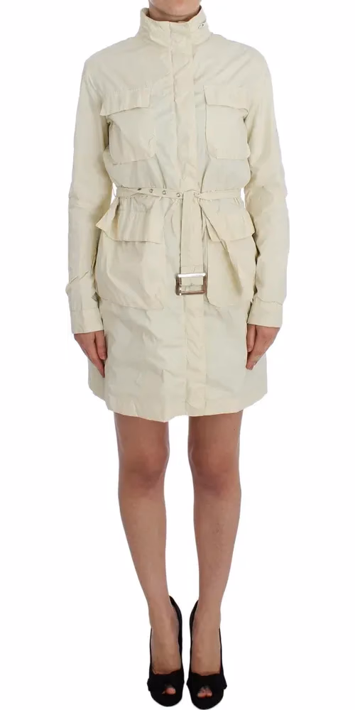 P.A.R.O.S.H. Beige Weather Proof Trench Jacket Coat