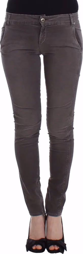 Ermanno Scervino Gray Slim Jeans Denim Pants Skinny Leg Stretch