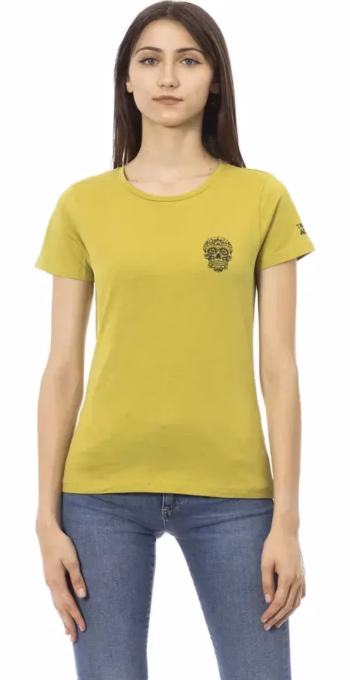 Trussardi Action Green Cotton Women T-Shirt