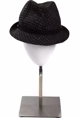 Black Virgin Wool Women Hat