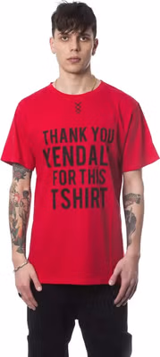 Red Cotton Men's T-Shirt
