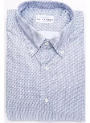 Light Blue Cotton Men Shirt
