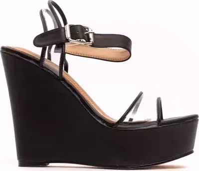 Péché Originel Black Polyethylene Women Sandal