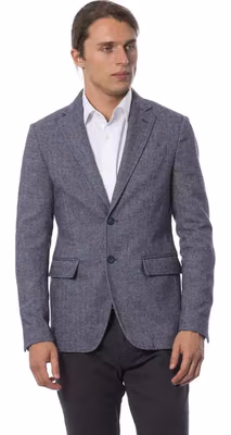 Blue Polyester Blazer