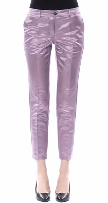 Purple Cotton Women Pants