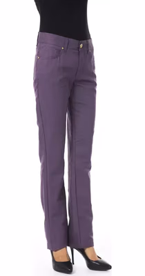 Purple Cotton Women Pant