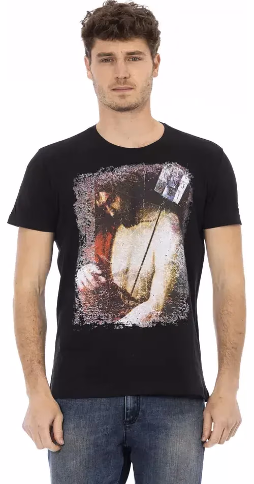 Trussardi Action Black Cotton Men's T-Shirt