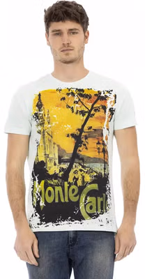 "Light Blue Cotton Men's T-Shirt"