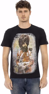 Black Cotton Men's T-Shirt
