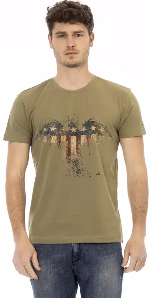 Trussardi Action Green Cotton Men's T-Shirt