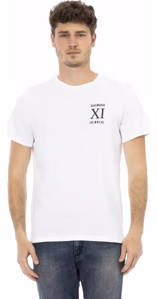 Bikkembergs White Cotton T-Shirt