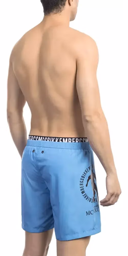 Bikkembergs Black Polyester Men Swimsuit