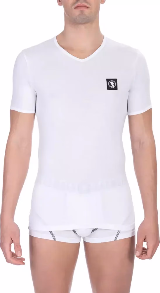 Bikkembergs White Cotton Men's T-Shirt Pack
