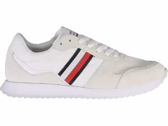 Tommy Hilfiger White Polyester Sneaker